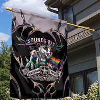 Cowboy Pride Month Sounds Gay Im in Garden Flag Y2K Tribal Chrome With Rainbow Scarf Cow Version 2