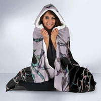Cowboy Pride Month Sounds Gay Im in Hooded Blanket Y2K Tribal Chrome With Rainbow Scarf Cow Version 2