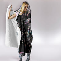Cowboy Pride Month Sounds Gay Im in Hooded Blanket Y2K Tribal Chrome With Rainbow Scarf Cow Version 2