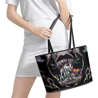Cowboy Pride Month Sounds Gay Im in Leather Tote Bag Y2K Tribal Chrome With Rainbow Scarf Cow Version 2