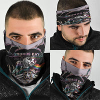 Cowboy Pride Month Sounds Gay Im in Neck Gaiter Y2K Tribal Chrome With Rainbow Scarf Cow Version 2