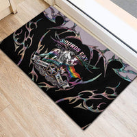 Cowboy Pride Month Sounds Gay Im in Rubber Doormat Y2K Tribal Chrome With Rainbow Scarf Cow Version 2