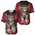 Personalized Antigua and Barbuda Baseball Jersey Tropical Flowers Stag Deer - Wonder Print Shop