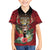 Personalized Antigua and Barbuda Kid Hawaiian Shirt Tropical Flowers Stag Deer - Wonder Print Shop