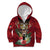 Personalized Antigua and Barbuda Kid Hoodie Tropical Flowers Stag Deer - Wonder Print Shop