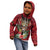 Personalized Antigua and Barbuda Kid Hoodie Tropical Flowers Stag Deer - Wonder Print Shop