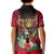 Personalized Antigua and Barbuda Kid Polo Shirt Tropical Flowers Stag Deer - Wonder Print Shop