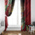 Antigua and Barbuda Window Curtain Tropical Flowers Stag Deer - Wonder Print Shop