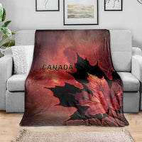Canada Maple Leaf Blanket Red Galaxy Style - Wonder Print Shop