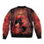 Personalized Canada Maple Leaf Bomber Jacket Red Galaxy Style - Wonder Print Shop