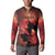 Personalized Canada Maple Leaf Button Sweatshirt Red Galaxy Style - Wonder Print Shop