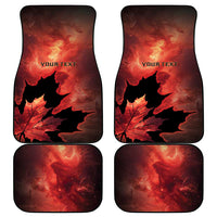 Canada Maple Leaf Car Mats Red Galaxy Style - Wonder Print Shop
