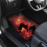 Canada Maple Leaf Car Mats Red Galaxy Style - Wonder Print Shop