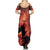 Personalized Canada Maple Leaf Family Matching Summer Maxi Dress and Hawaiian Shirt Red Galaxy Style - Wonder Print Shop