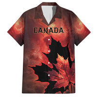 Personalized Canada Maple Leaf Hawaiian Shirt Red Galaxy Style - Wonder Print Shop