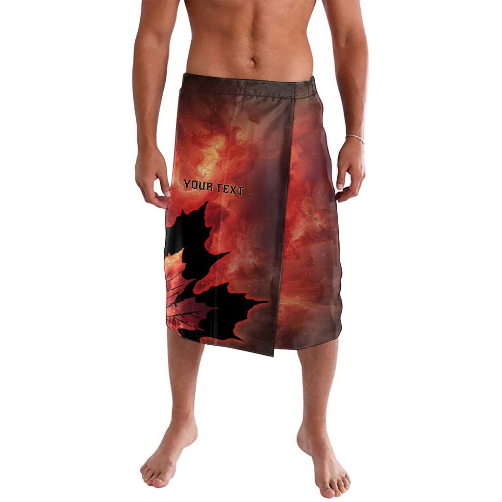 Personalized Canada Maple Leaf Lavalava Red Galaxy Style - Wonder Print Shop