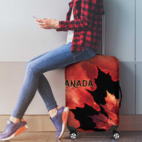 Canada Maple Leaf Luggage Cover Red Galaxy Style - Wonder Print Shop