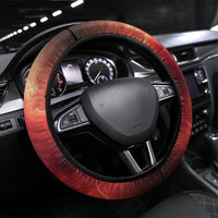 Canada Maple Leaf Steering Wheel Cover Red Galaxy Style - Wonder Print Shop
