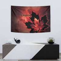 Canada Maple Leaf Tapestry Red Galaxy Style - Wonder Print Shop