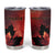 Personalized Canada Maple Leaf Tumbler Cup Red Galaxy Style - Wonder Print Shop