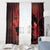 Canada Maple Leaf Window Curtain Red Galaxy Style - Wonder Print Shop