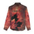 Personalized Canada Maple Leaf Women Casual Shirt Red Galaxy Style - Wonder Print Shop