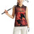 Personalized Canada Maple Leaf Women Sleeveless Polo Shirt Red Galaxy Style - Wonder Print Shop