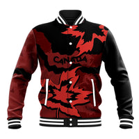 Canada Maple Leaf Baseball Jacket Unique Style Red Version - Wonder Print Shop