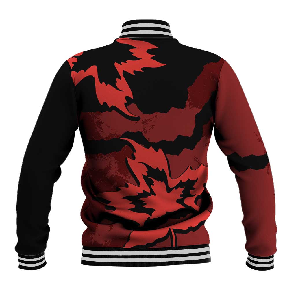 Canada Maple Leaf Baseball Jacket Unique Style Red Version - Wonder Print Shop