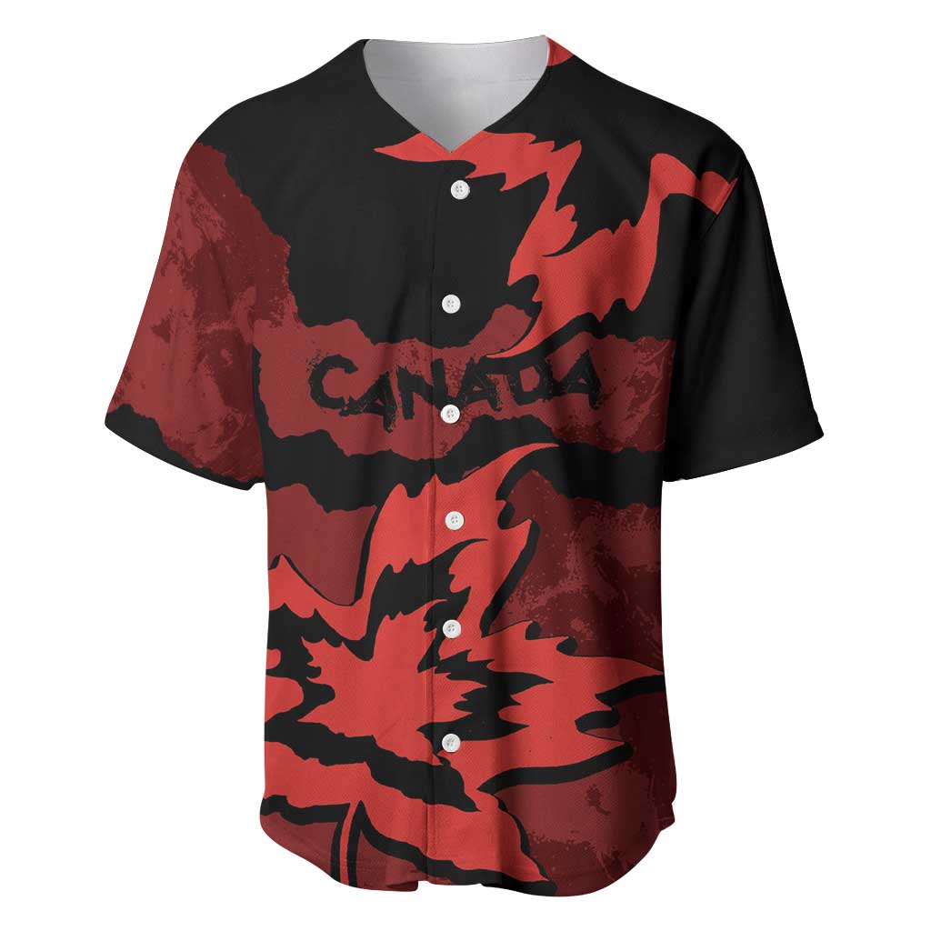 Canada Maple Leaf Baseball Jersey Unique Style Red Version - Wonder Print Shop