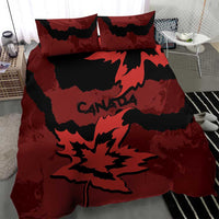 Canada Maple Leaf Bedding Set Unique Style Red Version - Wonder Print Shop