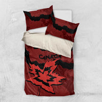 Canada Maple Leaf Bedding Set Unique Style Red Version - Wonder Print Shop