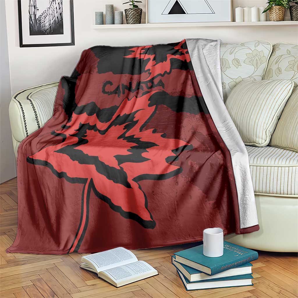Canada Maple Leaf Blanket Unique Style Red Version - Wonder Print Shop