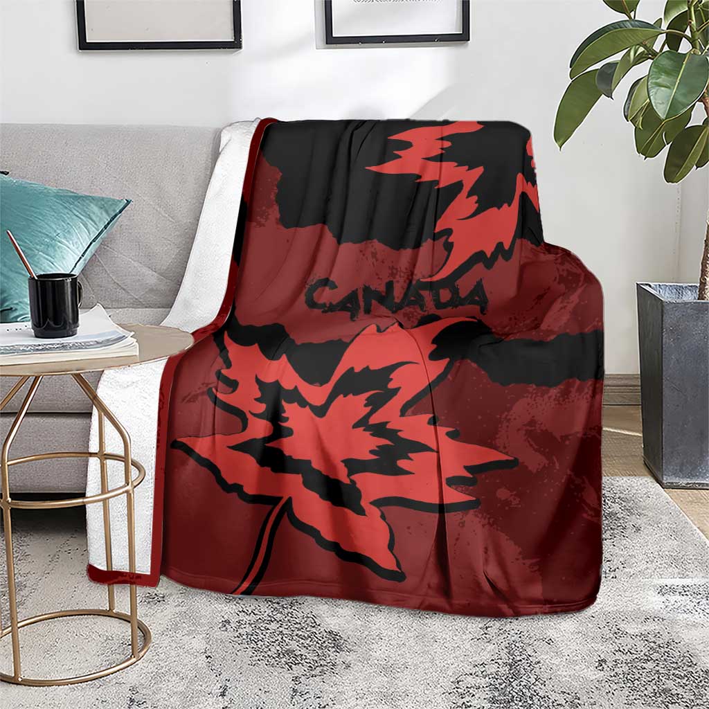 Canada Maple Leaf Blanket Unique Style Red Version - Wonder Print Shop