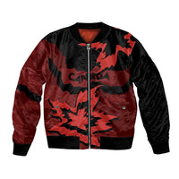 Canada Maple Leaf Bomber Jacket Unique Style Red Version - Wonder Print Shop