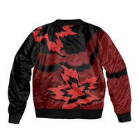 Canada Maple Leaf Bomber Jacket Unique Style Red Version - Wonder Print Shop