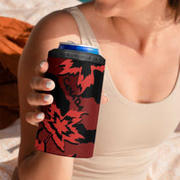 Canada Maple Leaf 4 in 1 Can Cooler Tumbler Unique Style Red Version - Wonder Print Shop