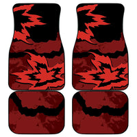 Canada Maple Leaf Car Mats Unique Style Red Version - Wonder Print Shop