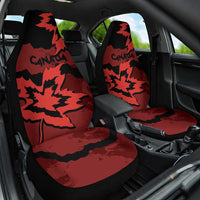 Canada Maple Leaf Car Seat Cover Unique Style Red Version - Wonder Print Shop