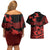 Canada Maple Leaf Couples Matching Off Shoulder Short Dress and Hawaiian Shirt Unique Style Red Version - Wonder Print Shop