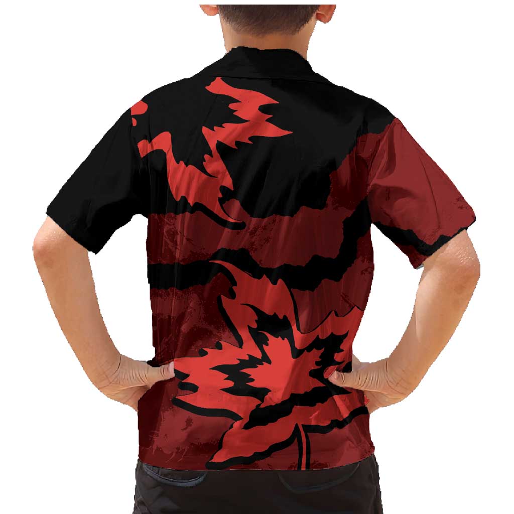 Canada Maple Leaf Family Matching Mermaid Dress and Hawaiian Shirt Unique Style Red Version - Wonder Print Shop