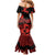 Canada Maple Leaf Family Matching Mermaid Dress and Hawaiian Shirt Unique Style Red Version - Wonder Print Shop