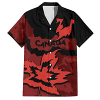 Canada Maple Leaf Family Matching Off The Shoulder Long Sleeve Dress and Hawaiian Shirt Unique Style Red Version - Wonder Print Shop