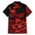 Canada Maple Leaf Family Matching Off The Shoulder Long Sleeve Dress and Hawaiian Shirt Unique Style Red Version - Wonder Print Shop
