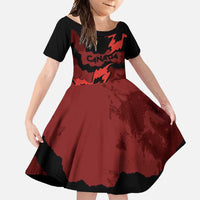 Canada Maple Leaf Family Matching Off Shoulder Maxi Dress and Hawaiian Shirt Unique Style Red Version - Wonder Print Shop