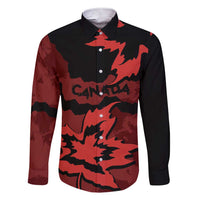 Canada Maple Leaf Family Matching Short Sleeve Bodycon Dress and Hawaiian Shirt Unique Style Red Version - Wonder Print Shop