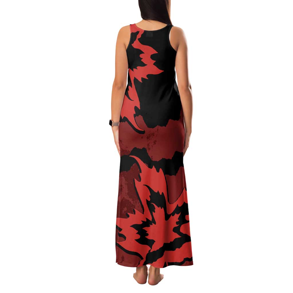 Canada Maple Leaf Family Matching Tank Maxi Dress and Hawaiian Shirt Unique Style Red Version - Wonder Print Shop