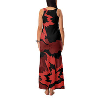 Canada Maple Leaf Family Matching Tank Maxi Dress and Hawaiian Shirt Unique Style Red Version - Wonder Print Shop