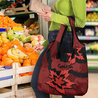 Canada Maple Leaf Grocery Bag Unique Style Red Version - Wonder Print Shop