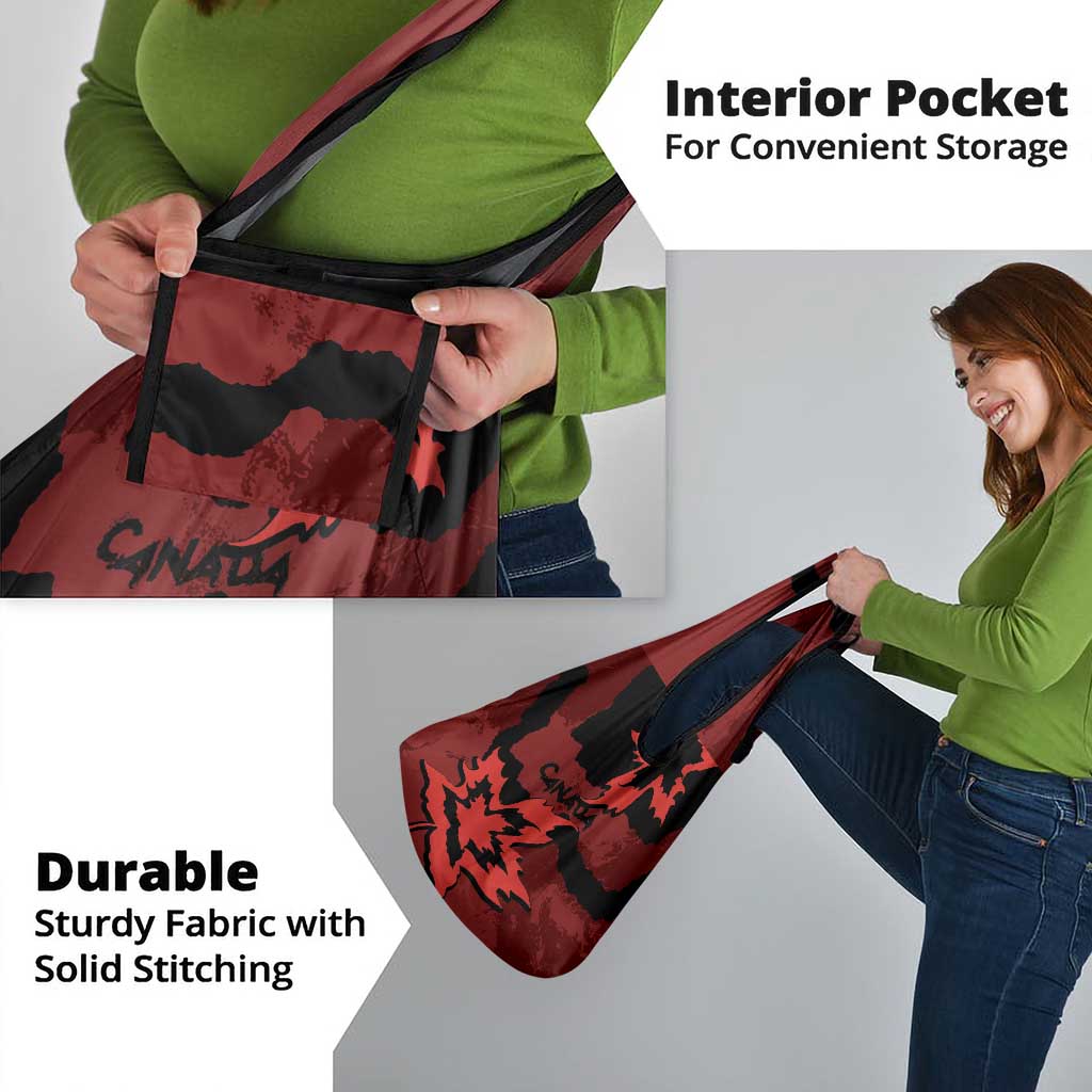 Canada Maple Leaf Grocery Bag Unique Style Red Version - Wonder Print Shop